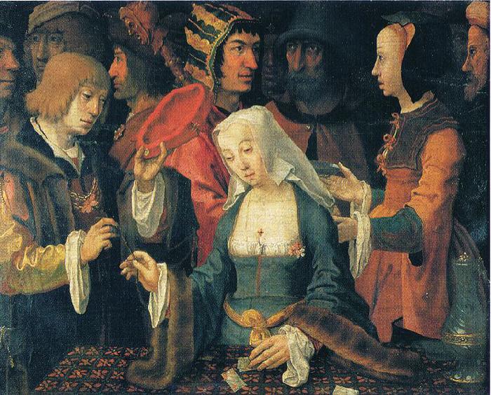 Lucas van Leyden The fortune-teller.